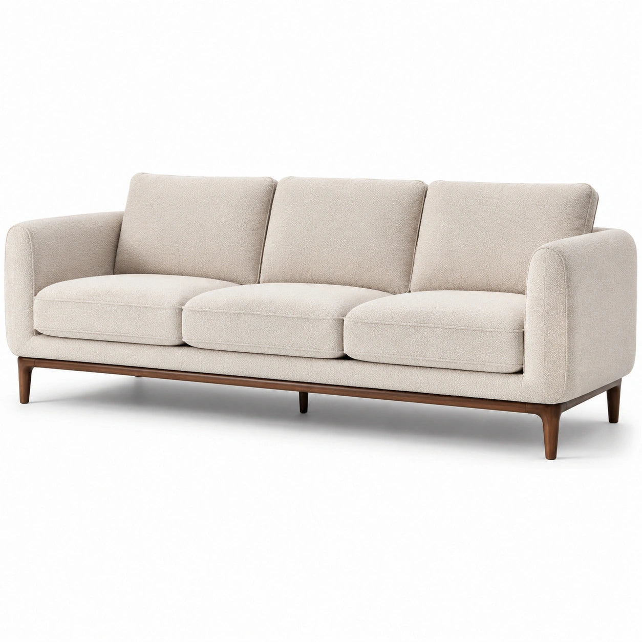 3-Sitzer Sofa 210cm Stoff Beige