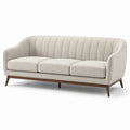 3-Sitzer Sofa Polster Beige 210x85x80 cm